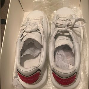 Red & White Heart shape Alexander McQueens